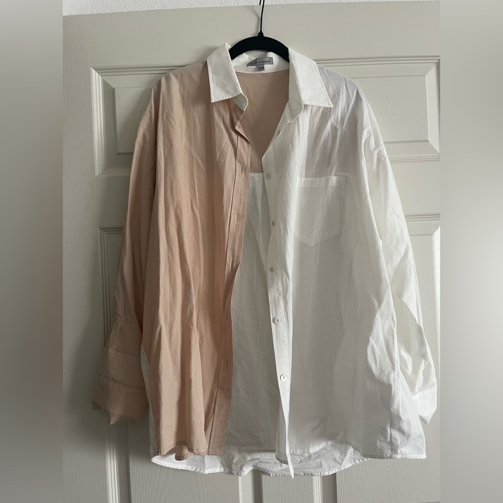 Wishlist Beige and White Shirt